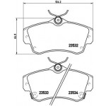 BREMBO Bremsbelagsatz, Scheibenbremse