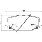 BREMBO Bremsbelagsatz, Scheibenbremse