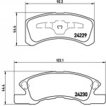 BREMBO Bremsbelagsatz, Scheibenbremse