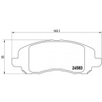 BREMBO Bremsbelagsatz, Scheibenbremse