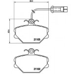 BREMBO Bremsbelagsatz, Scheibenbremse