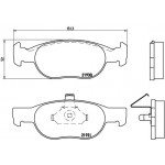 BREMBO Bremsbelagsatz, Scheibenbremse