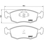 BREMBO Bremsbelagsatz, Scheibenbremse