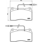BREMBO Bremsbelagsatz, Scheibenbremse