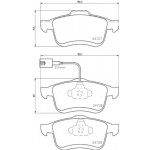 BREMBO Bremsbelagsatz, Scheibenbremse