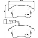 BREMBO Bremsbelagsatz, Scheibenbremse