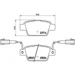 BREMBO Bremsbelagsatz, Scheibenbremse
