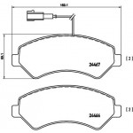 BREMBO Bremsbelagsatz, Scheibenbremse