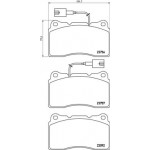 BREMBO Bremsbelagsatz, Scheibenbremse
