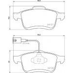 BREMBO Bremsbelagsatz, Scheibenbremse