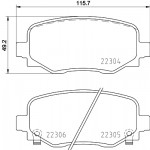 BREMBO Bremsbelagsatz, Scheibenbremse