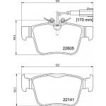 BREMBO Bremsbelagsatz, Scheibenbremse