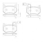 BREMBO Bremsbelagsatz, Scheibenbremse
