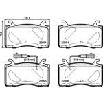 BREMBO Bremsbelagsatz, Scheibenbremse
