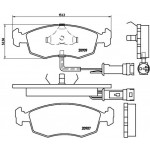 BREMBO Bremsbelagsatz, Scheibenbremse