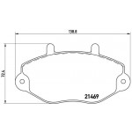 BREMBO Bremsbelagsatz, Scheibenbremse