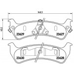 BREMBO Bremsbelagsatz, Scheibenbremse