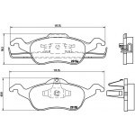 BREMBO Bremsbelagsatz, Scheibenbremse