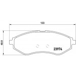 BREMBO Bremsbelagsatz, Scheibenbremse