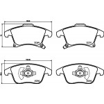 BREMBO Bremsbelagsatz, Scheibenbremse