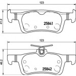 BREMBO Bremsbelagsatz, Scheibenbremse