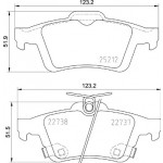 BREMBO Bremsbelagsatz, Scheibenbremse
