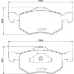 BREMBO Bremsbelagsatz, Scheibenbremse