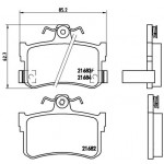 BREMBO Bremsbelagsatz, Scheibenbremse
