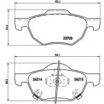 BREMBO Bremsbelagsatz, Scheibenbremse