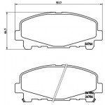 BREMBO Bremsbelagsatz, Scheibenbremse