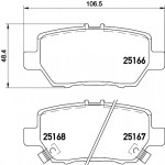 BREMBO Bremsbelagsatz, Scheibenbremse