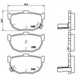 BREMBO Bremsbelagsatz, Scheibenbremse