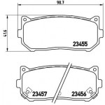 BREMBO Bremsbelagsatz, Scheibenbremse