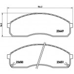 BREMBO Bremsbelagsatz, Scheibenbremse