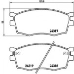 BREMBO Bremsbelagsatz, Scheibenbremse