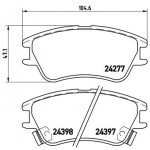 BREMBO Bremsbelagsatz, Scheibenbremse