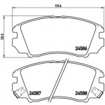 BREMBO Bremsbelagsatz, Scheibenbremse