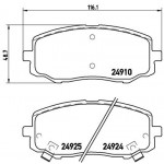 BREMBO Bremsbelagsatz, Scheibenbremse