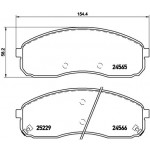 BREMBO Bremsbelagsatz, Scheibenbremse