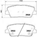 BREMBO Bremsbelagsatz, Scheibenbremse