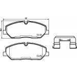 BREMBO Bremsbelagsatz, Scheibenbremse