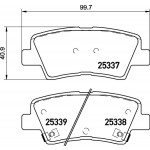 BREMBO Bremsbelagsatz, Scheibenbremse