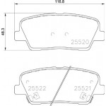 BREMBO Bremsbelagsatz, Scheibenbremse