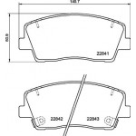 BREMBO Bremsbelagsatz, Scheibenbremse