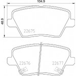 BREMBO Bremsbelagsatz, Scheibenbremse