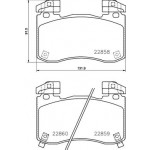 BREMBO Bremsbelagsatz, Scheibenbremse