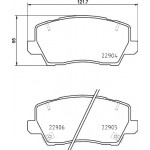BREMBO Bremsbelagsatz, Scheibenbremse