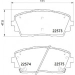 BREMBO Bremsbelagsatz, Scheibenbremse