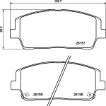 BREMBO Bremsbelagsatz, Scheibenbremse