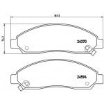 BREMBO Bremsbelagsatz, Scheibenbremse